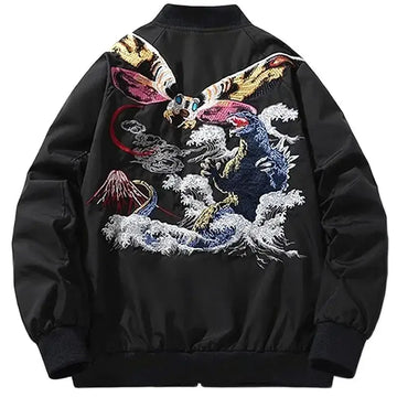 Black Mothra Sukajan Japanese Style Jacket