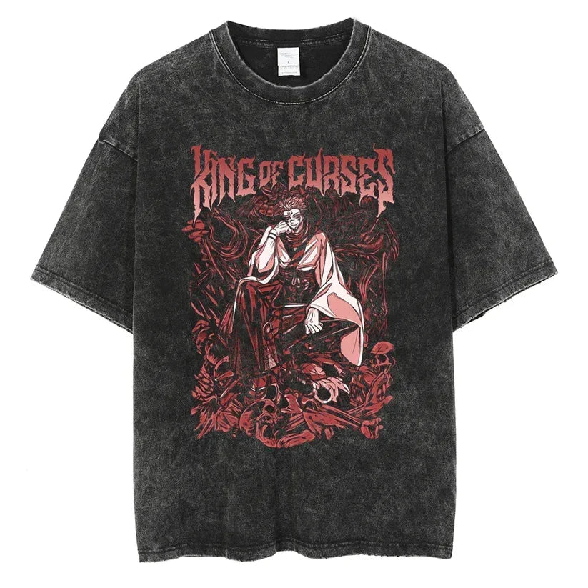 King of Curses: Sukuna Washed Graphic Tee