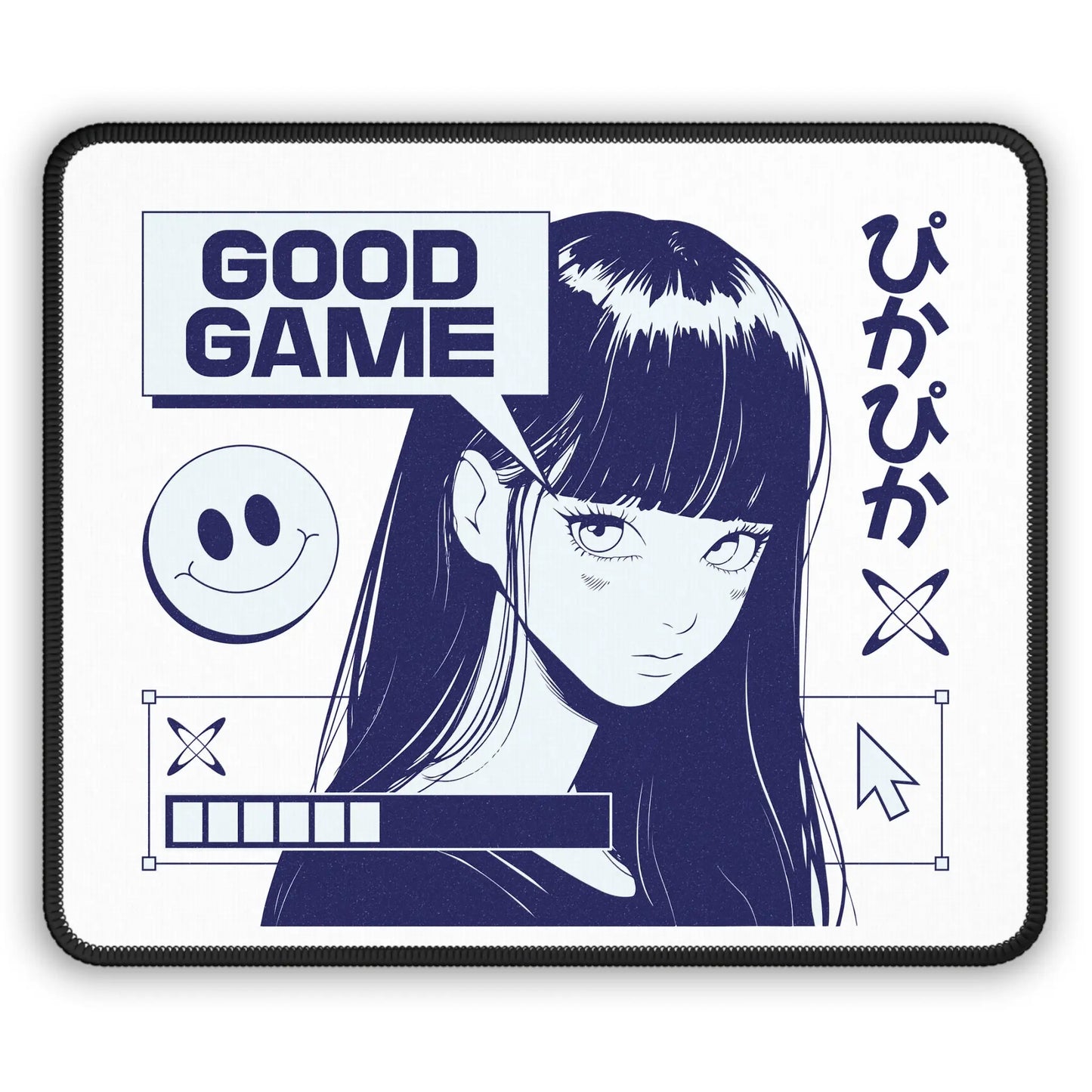 Good Game Girl Mousepad – Anime Desk Accessory | Rectangle / 9’’ × 7’’ | Mousepads