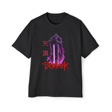 Guts Berserk Oversized Graphic Tee | Black / s | Anime Streetwear & Gothic Apparel | Zenith Threads Co.