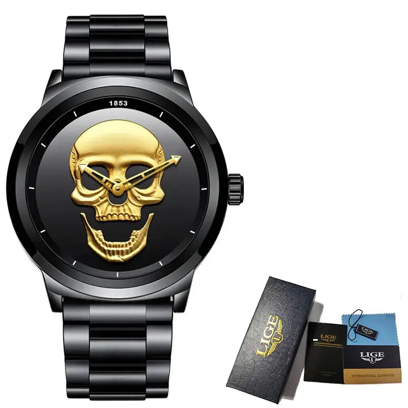 Obsidian Gold Skull | Watch | Streetwear