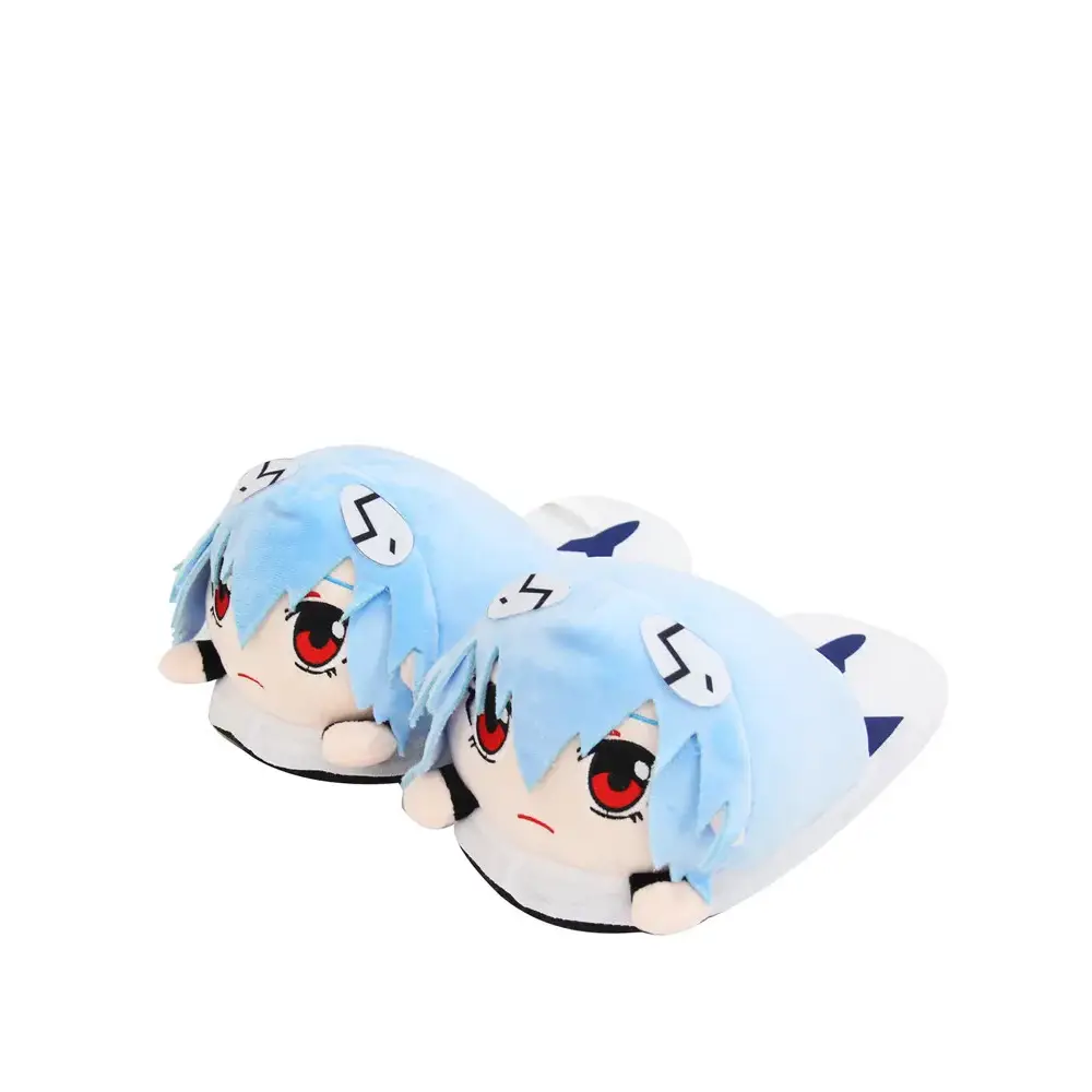Rei Ayanami Plush Slippers – Evangelion Anime Footwear | Zenith Threads Co. by Free Shipping