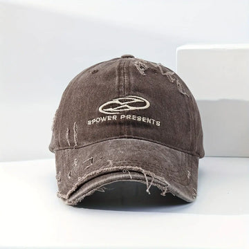 Reverb Vintage-inspired Denim Streetwear Cap | Brown
