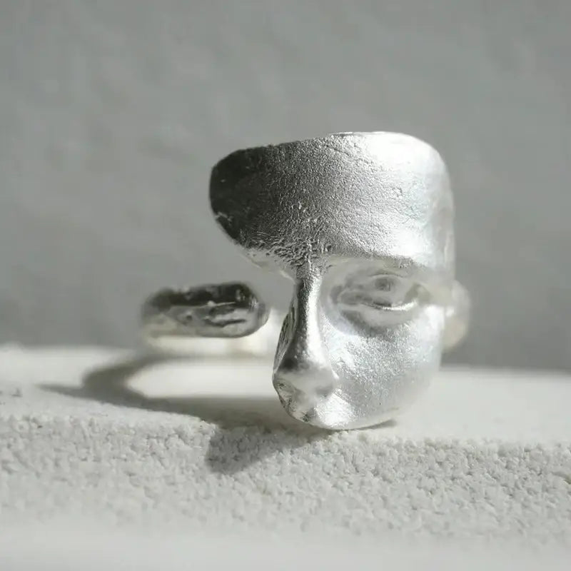Beauty of Broken Faces Gothic Ring