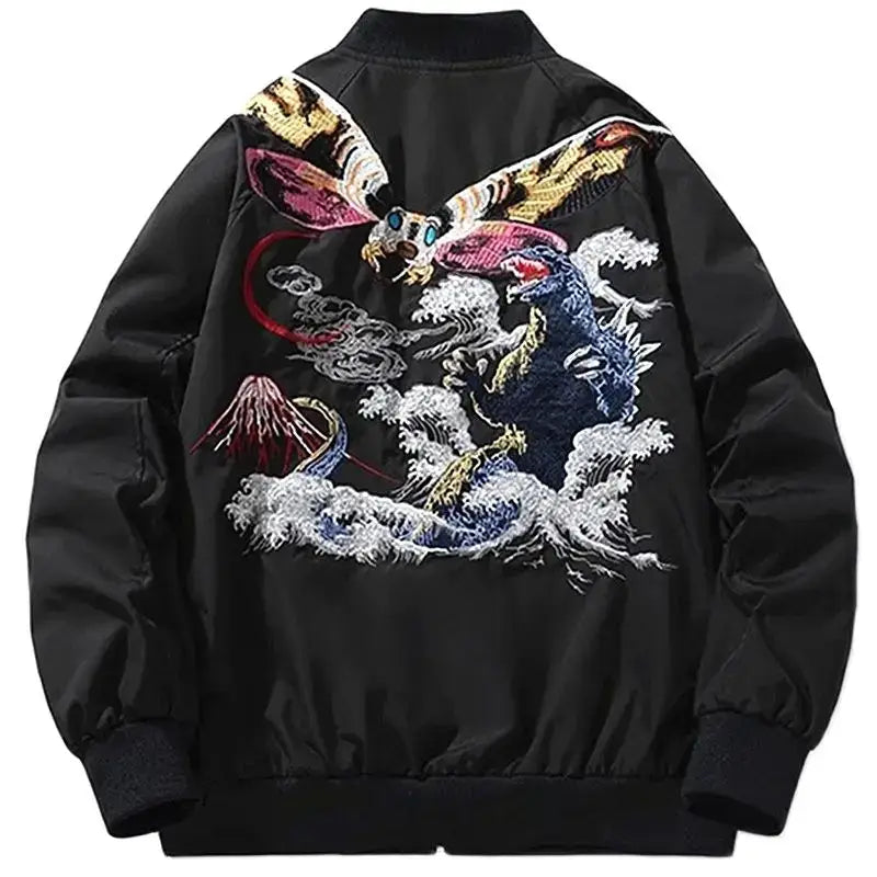Black Mothra Sukajan Japanese Style Jacket
