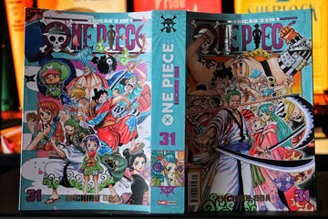 One piece manga volume 31 is open.