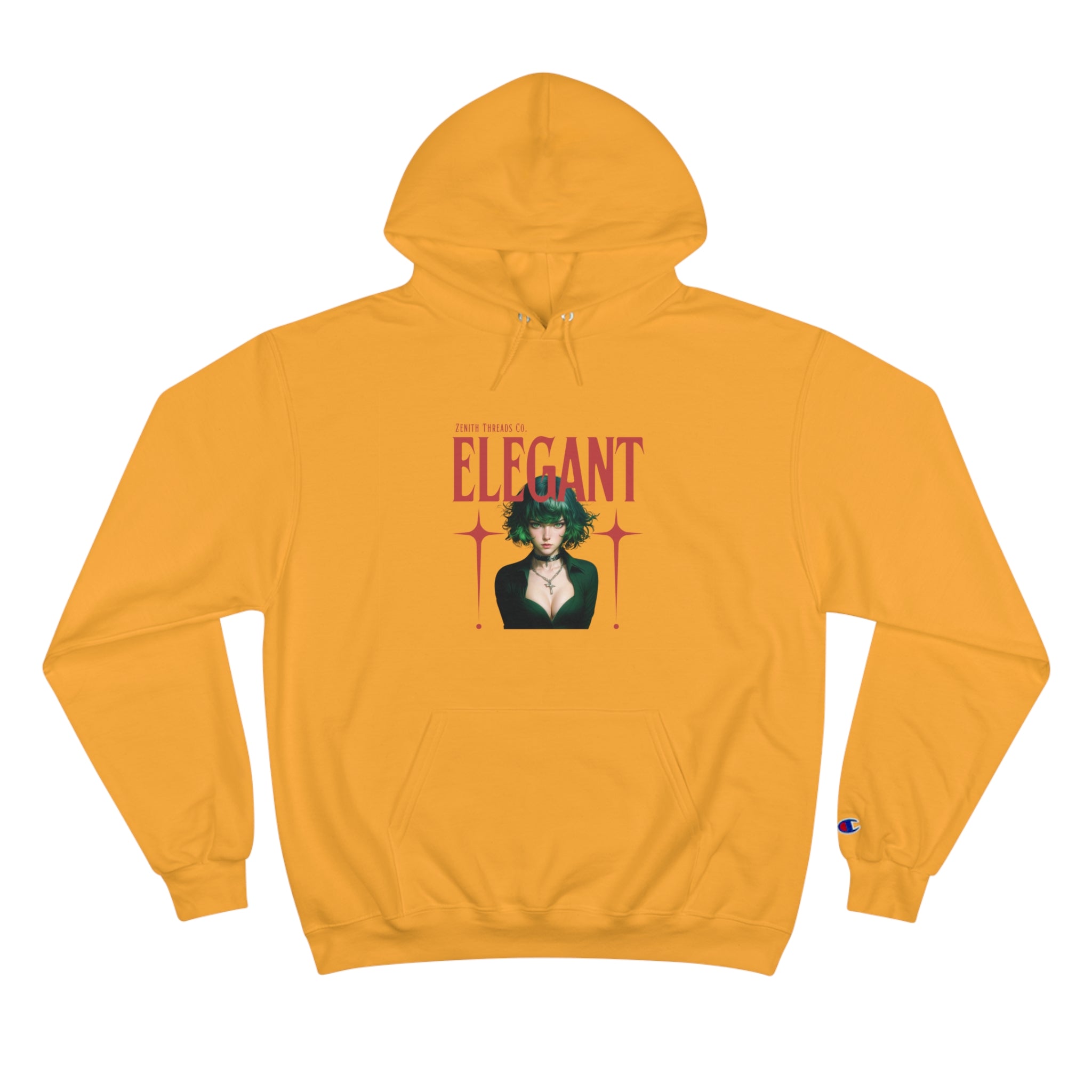 Elegant Tatsumaki Champion Hoodie – My Hero Academia Inspired Streetwear - Gold / S - Hoodie