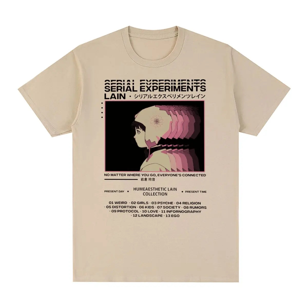 Serial Experiments Lain Vintage Anime Graphic T-shirt - T-Shirt