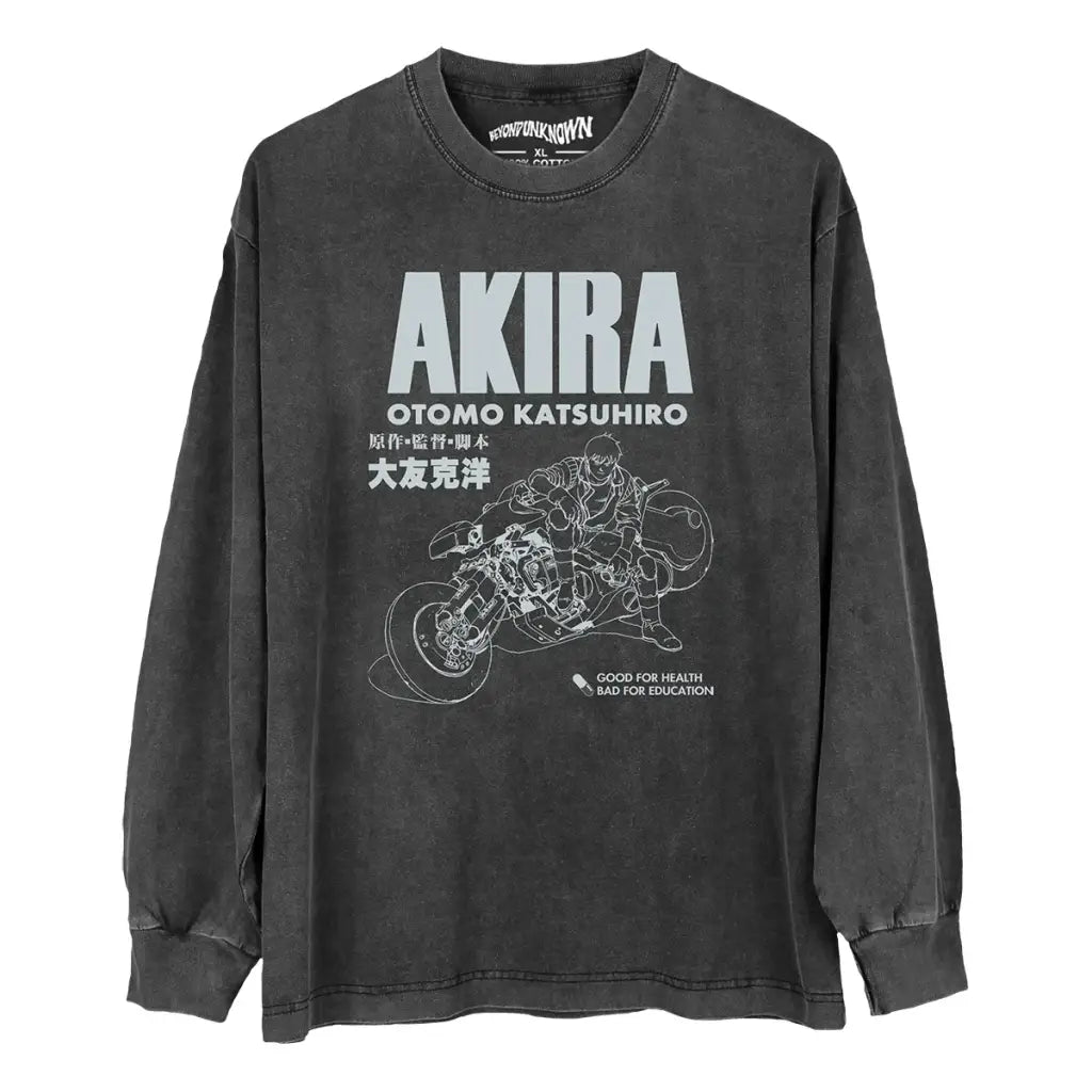Akira Metropolis Tee Otomo Katsuhiro Anime Collection Graphic Shirt | Washed Black Gray / s | Streetwear