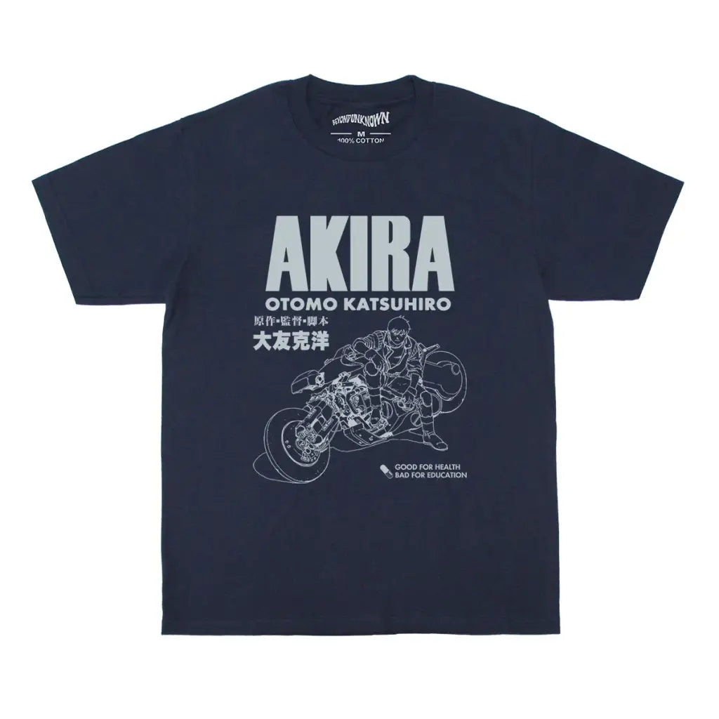 Akira Metropolis Tee Otomo Katsuhiro Anime Collection Graphic Shirt | Navy Blue / s | Streetwear