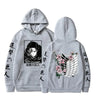 Gray Attack on Titan hoodies for anime inspired spring adventures outdoors