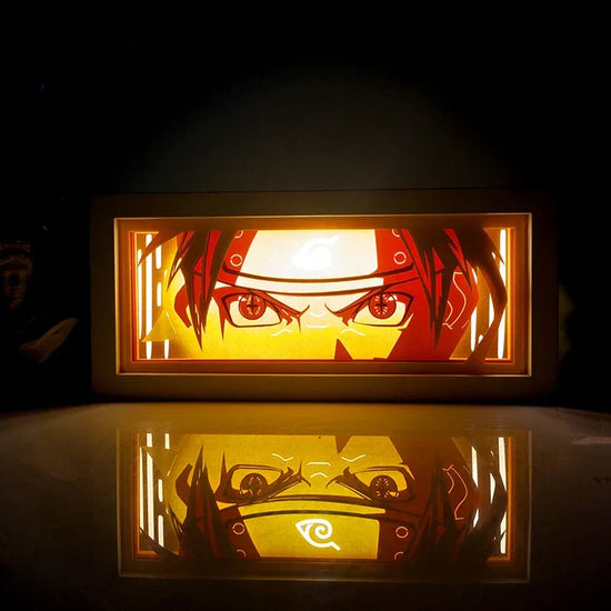 Illumiscene anime shadow light box features illuminated paper-cut shadow art of Zoro