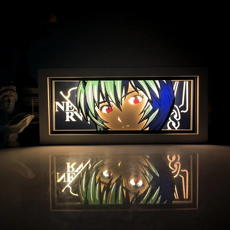 Illumiscene Anime Shadow Light Box featuring illuminated Paper-Cut Shadow Art of Zoro