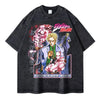 Black graphic t-shirt featuring Steel Ball Run Gyro Zeppeli from JoJo’s Bizarre Adventure