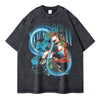 Gray graphic t-shirt featuring Steel Ball Run Gyro Zeppeli from JoJo’s Bizarre Adventure