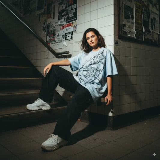 Beast Form T-shirt - Inosuke Inspired Oversized Anime | Streetwear