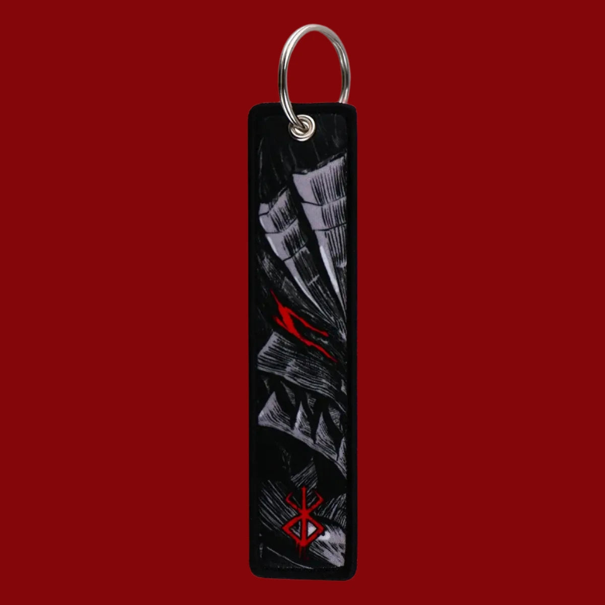 Berserk Anime Embroidery Keychain | Guts Keychain | Anime Streetwear