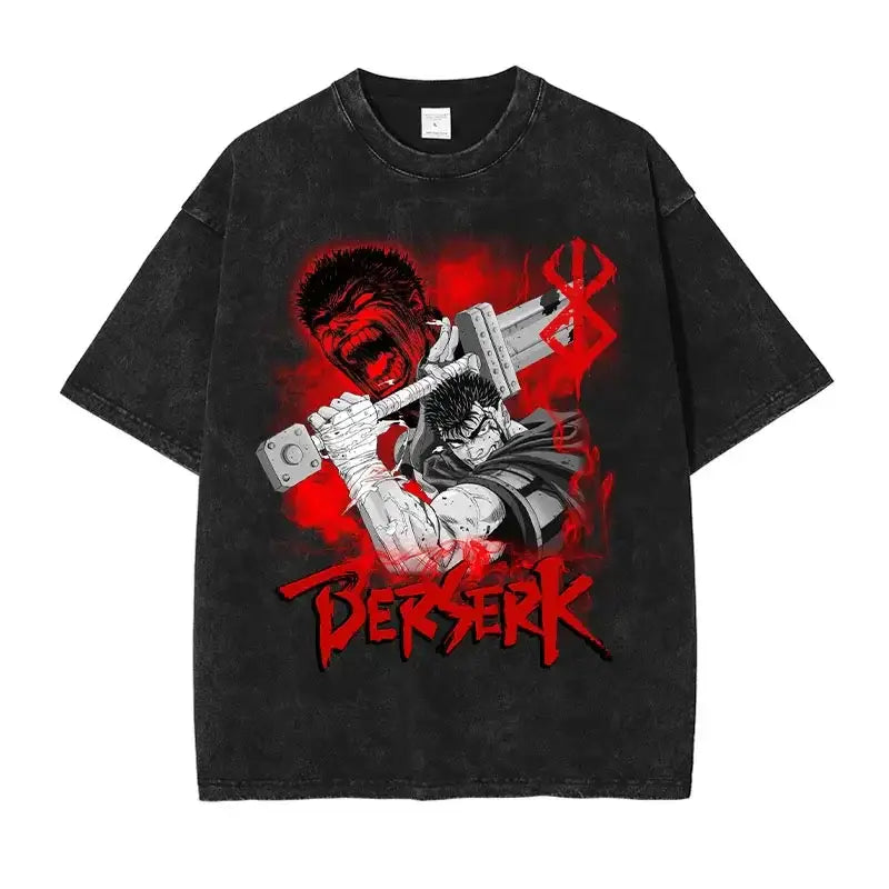 Brand Stained Red / s | T-shirt | Anime Streetwear