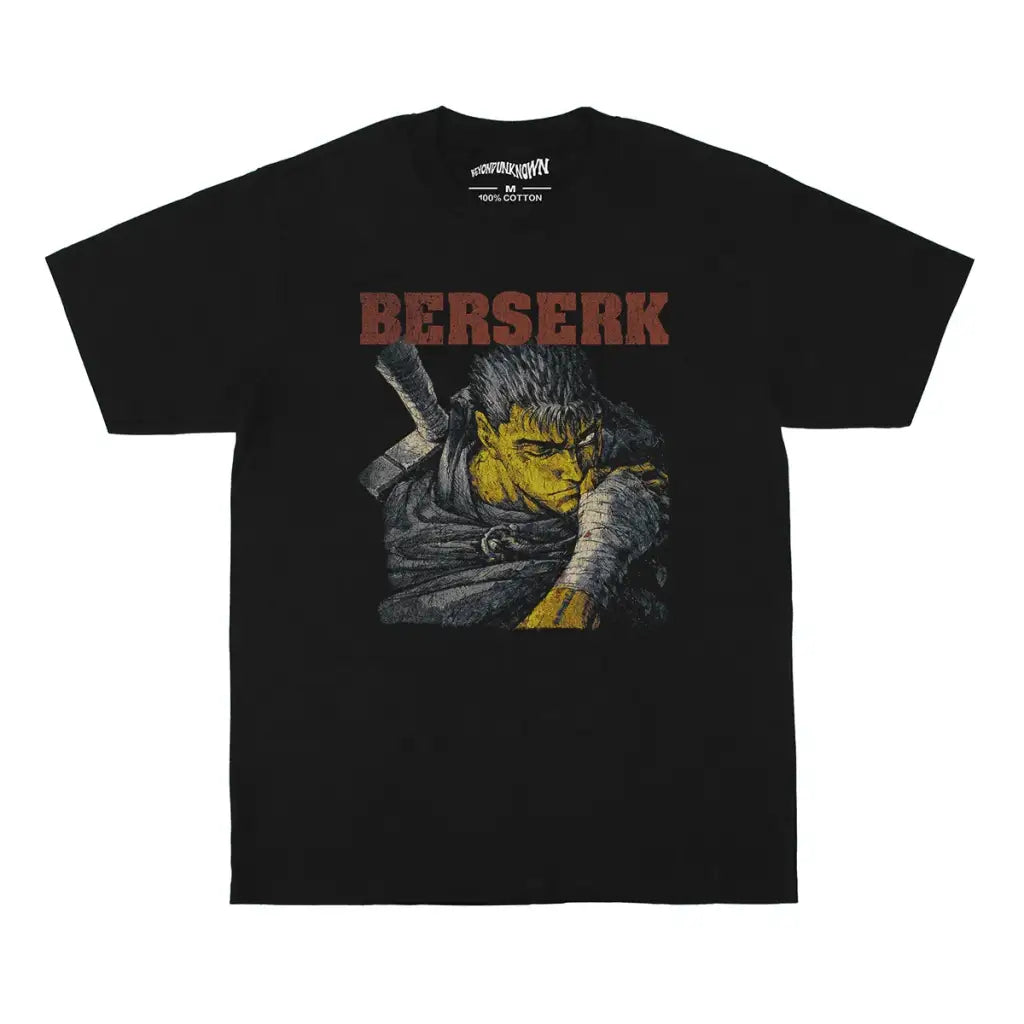 Berserk Anime Tee Guts Dark Fantasy Manga Graphic Shirt | Black / s | Streetwear