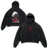 Black Berserker wash hoodie featuring anime Berserk print for ultimate warrior style