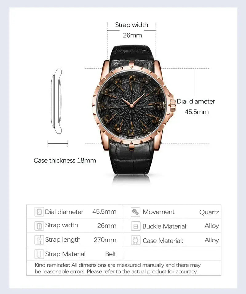 Black Sigil Chrono Watch | Streetwear