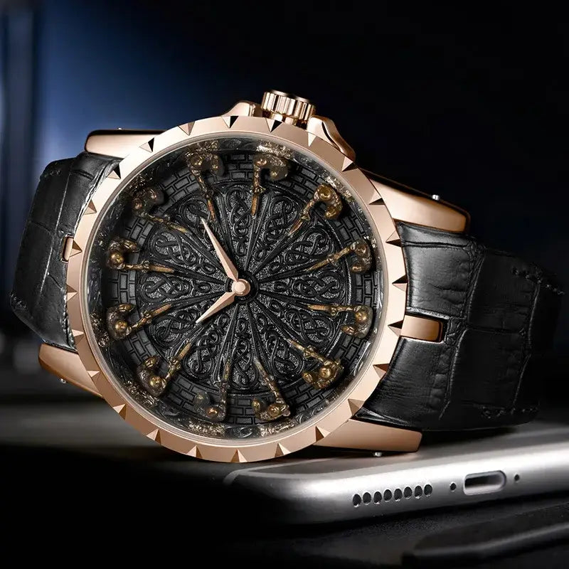 Black Sigil Chrono Watch | Streetwear