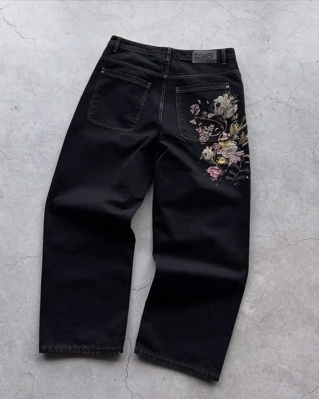 Bloodpetal Denim | Plum Blossom Embroidery / Xxl | Streetwear