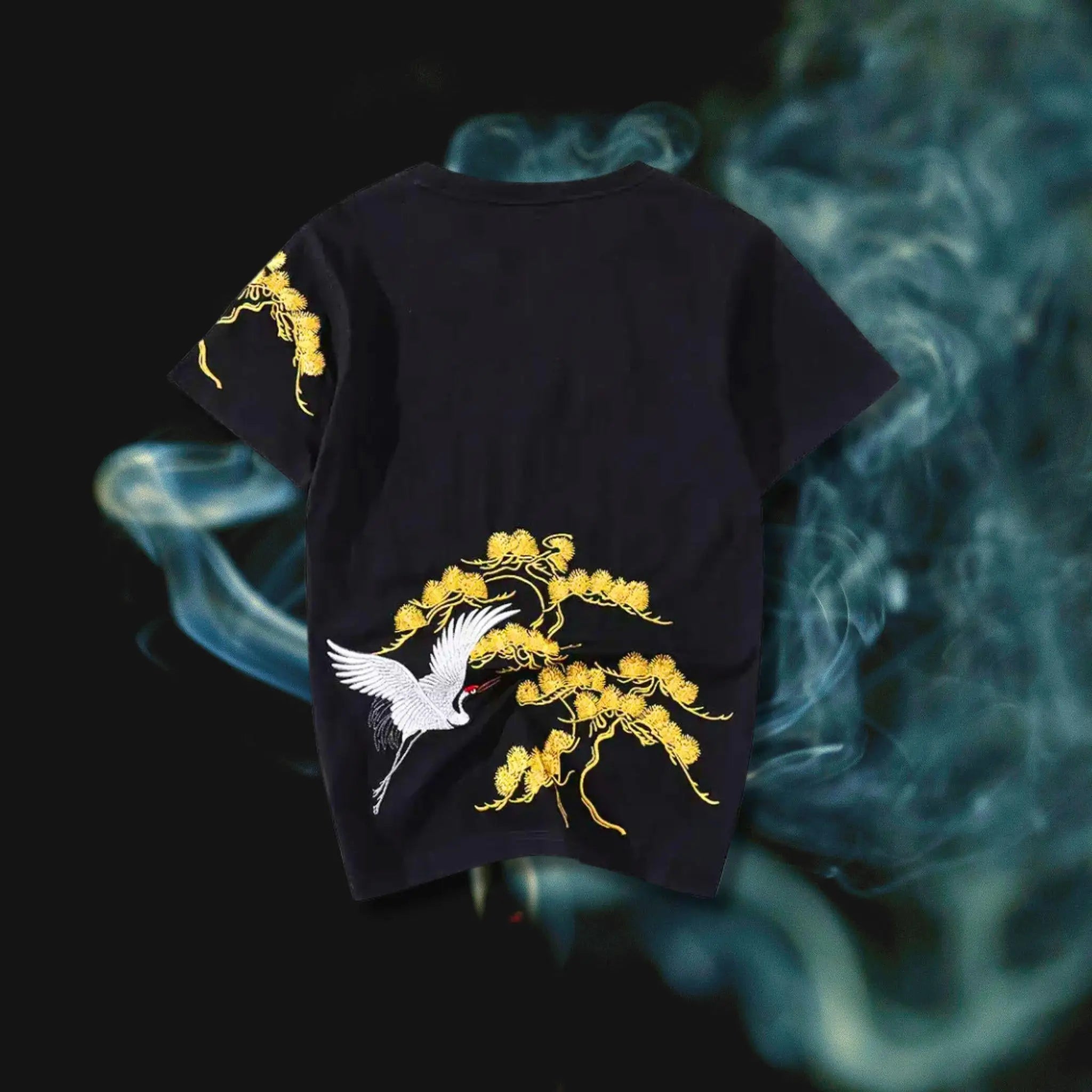 Crane Embroidered Tee | Streetwear
