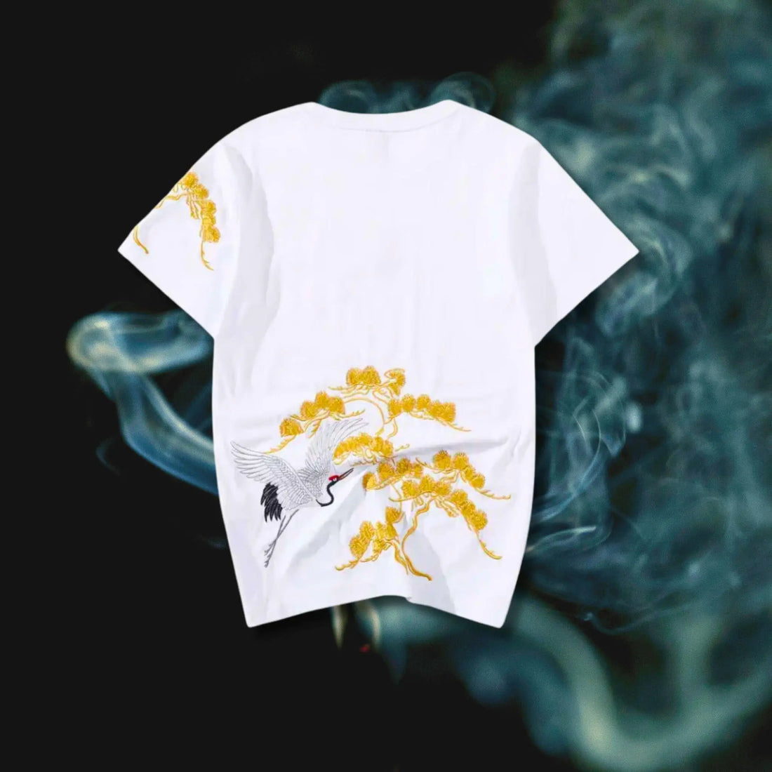 Crane Embroidered Tee | Midnight / 4xl | Streetwear