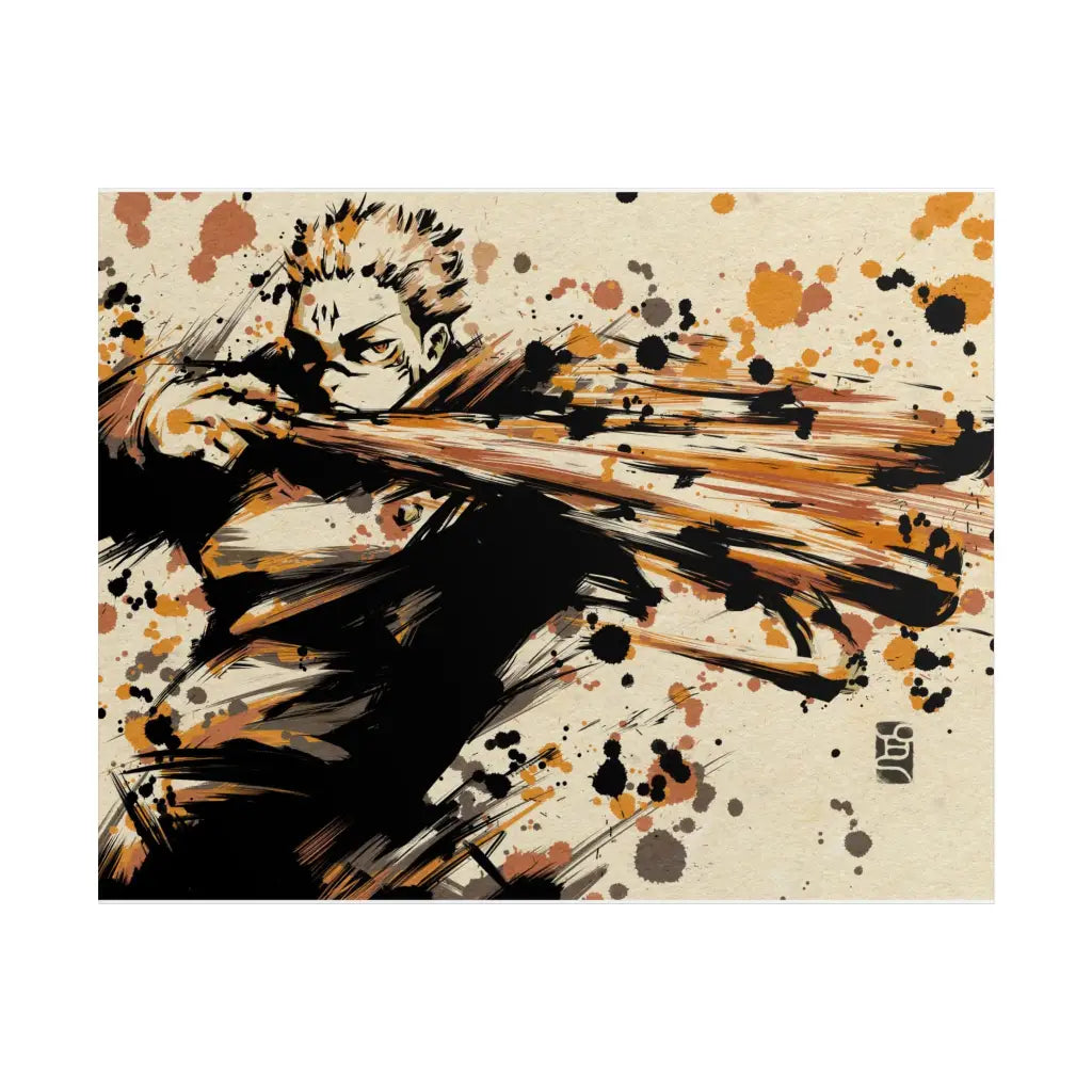 Cursed King – Sukuna Poster | 20″ x 16″ (horizontal) / Matte | Jujutsu Kaisen
