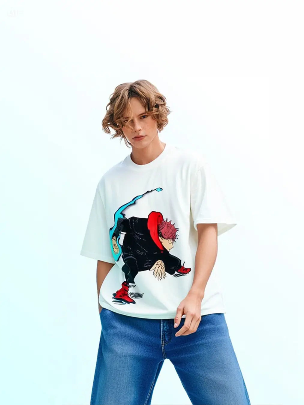 Cursed Surge Jujutsu Kaisen Tee | off White / s
