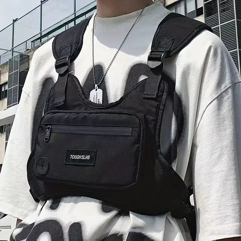 Cyberpunk Chest Rig Vest Bag | Tactical Void | Streetwear