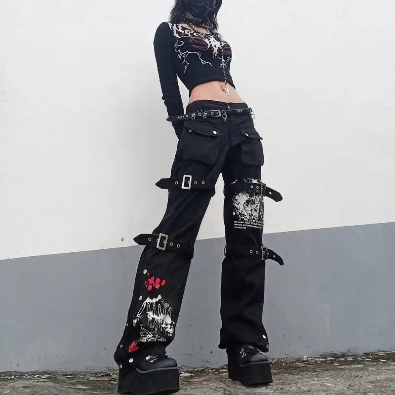 Deathcode Techwear Gothic Pants | Streetwear