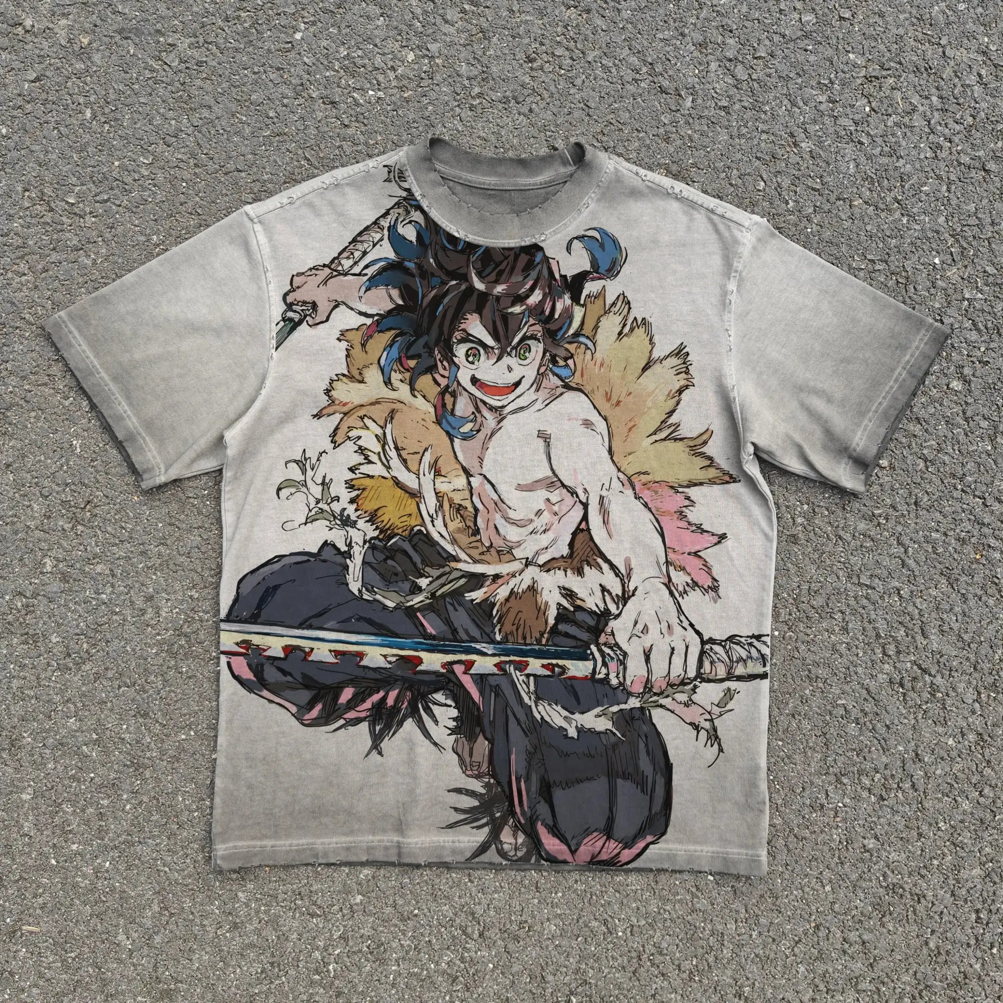 Beast Form Demon Slayer Tee | Ash Greyhide / s | Anime Streetwear