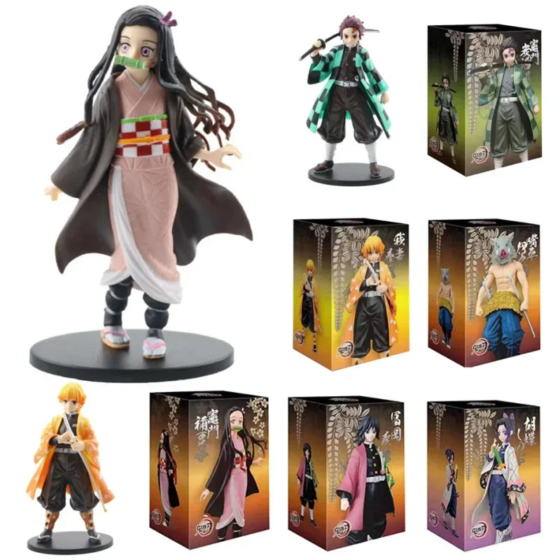 Demon Slayer action figure set featuring Kamado Tanjirou and friends figurines