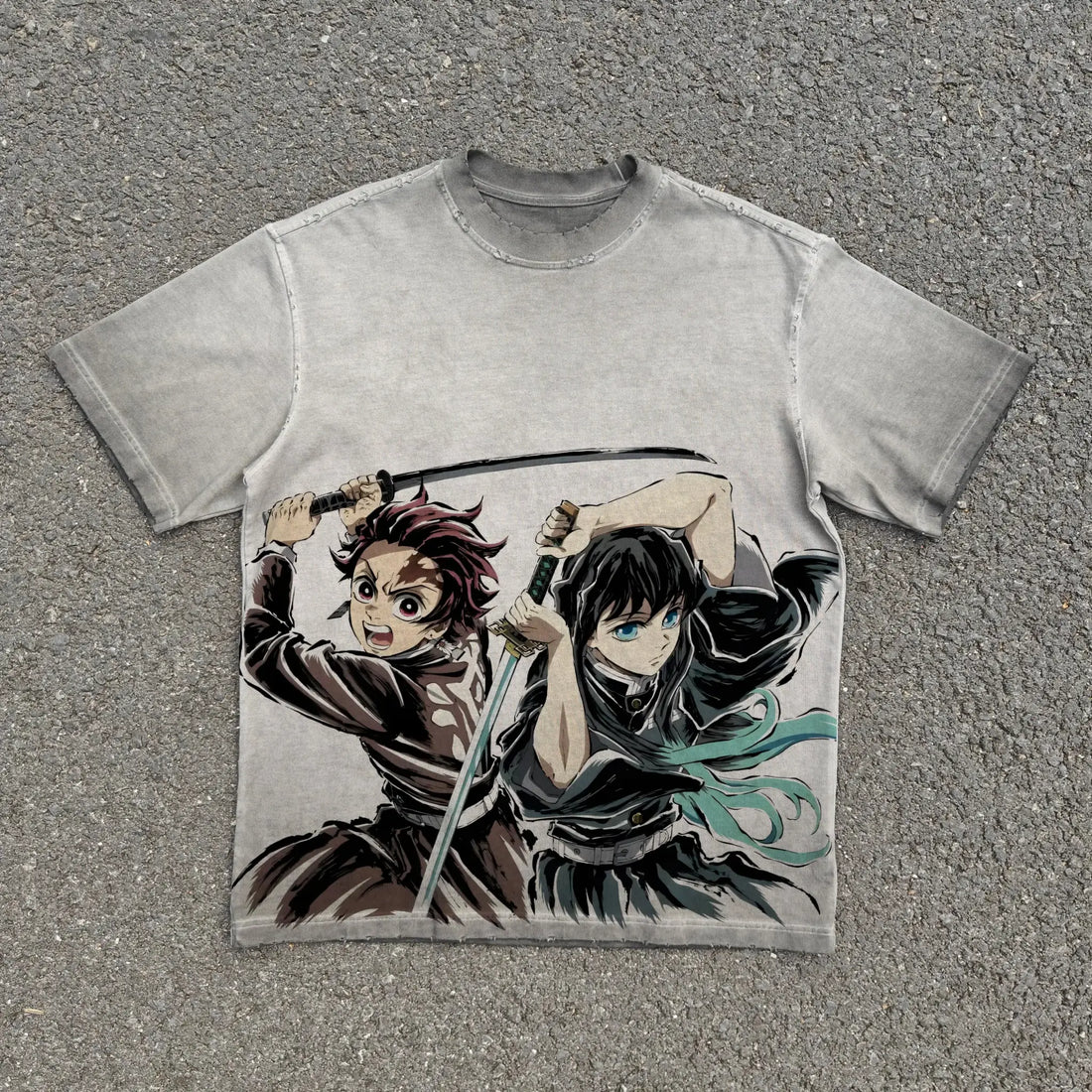 Demon’s Edge Graphic Tee | Ghost White / 4xl | Anime Streetwear