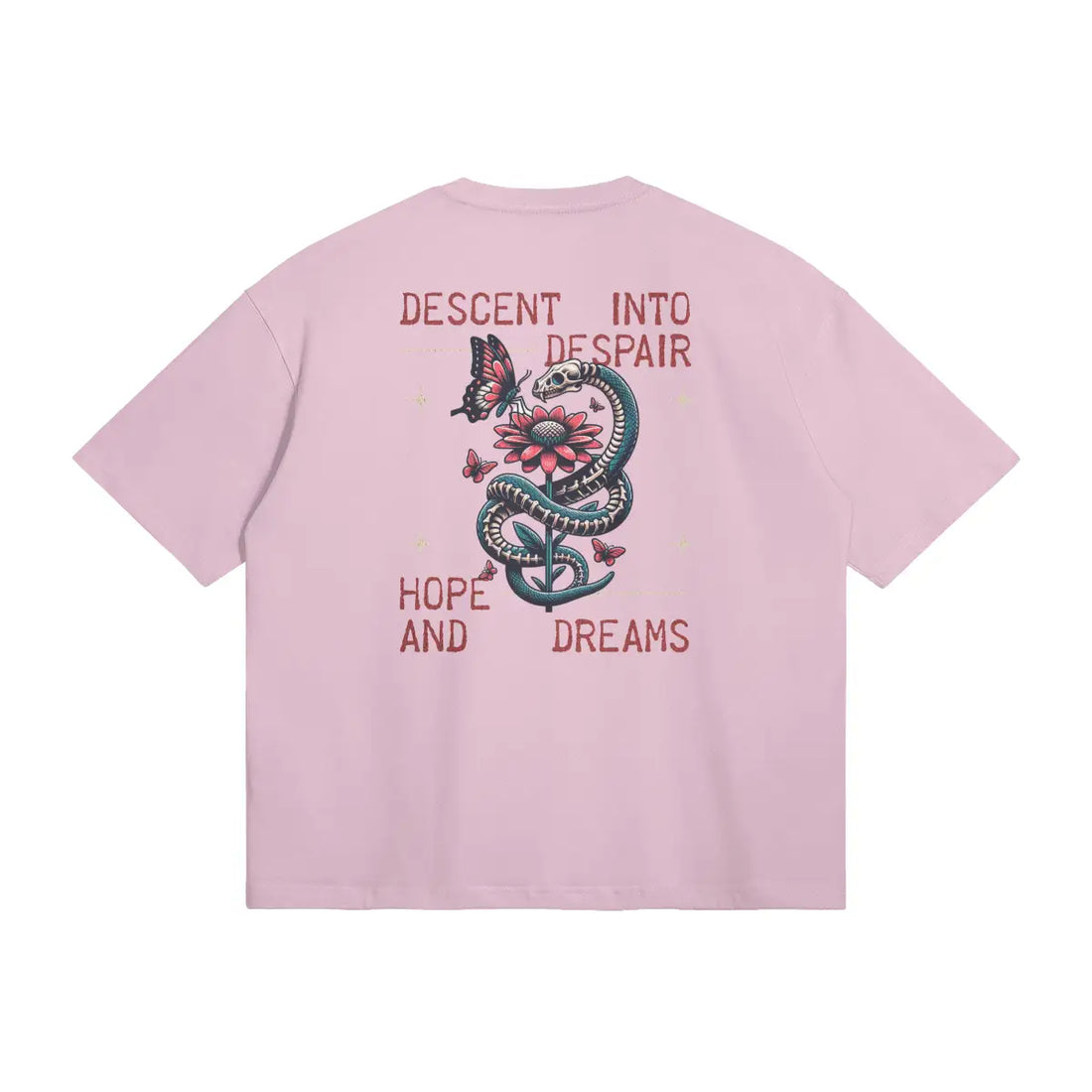 Descent Into Despair Tee | Piggy Pink / s | Streetwear