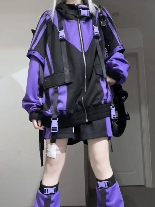 Driftcore Shell Techwear Bomber Jacket