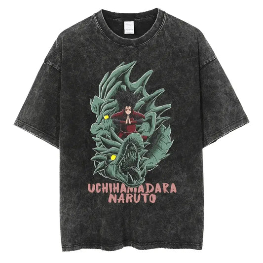 Washed Black / Xxxl | T-shirt | Anime Streetwear
