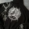 Black Eclipse Revenant hoodie featuring a striking skeletal graphic for urban style