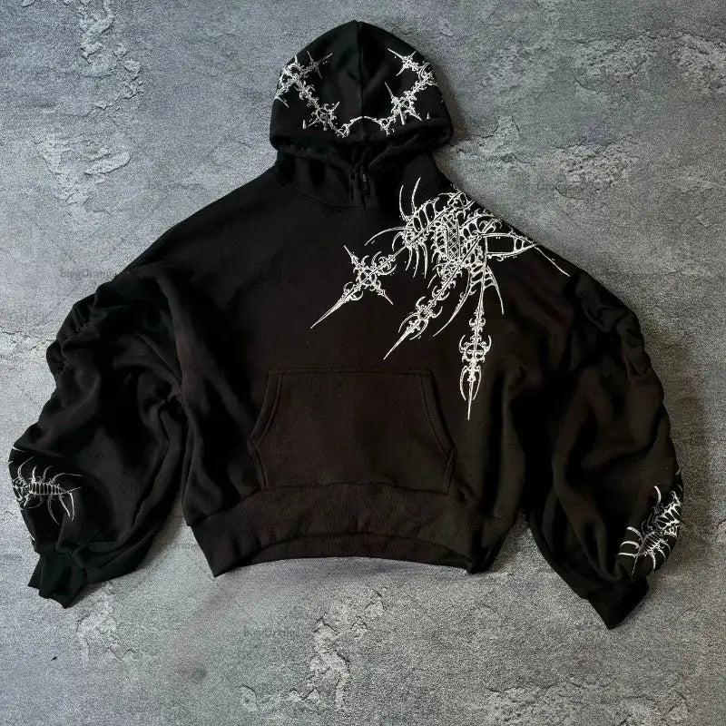 Eclipse Revenant Streetwear Hoodie | Raven Shadow / s