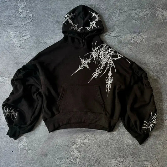 Eclipse Revenant Streetwear Hoodie | Raven Shadow / s