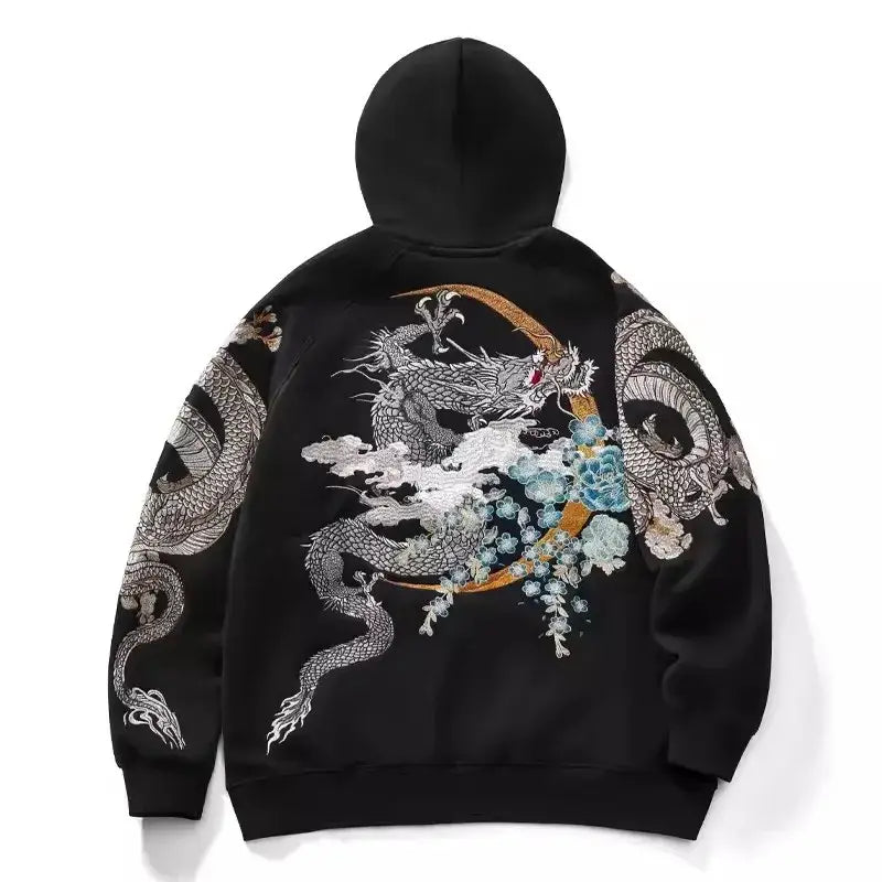 Black Dragon Mythos / Asian Xxxl | Hoodie | Streetwear Collection