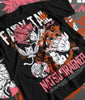 Black Fairy Tail T-shirt featuring Natsu Dragneel and Gray Fullbuster for anime fans