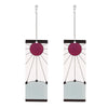 Tanjiro Kamado Hanafuda earrings, perfect Demon Slayer acrylic drop accessory for anime fans