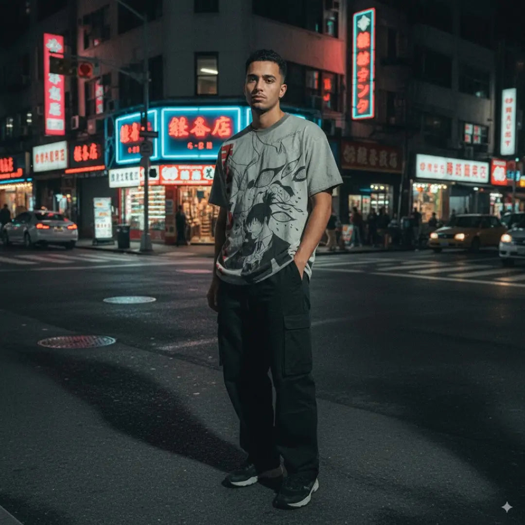 Fox Contract Tee - Aki Inspired Oversized Anime T-shirt | Streetwear