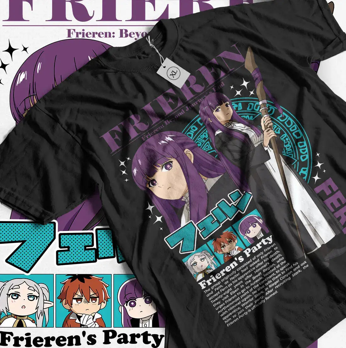 Frieren Fern Graphic Tee | White / 5xl | Anime Streetwear