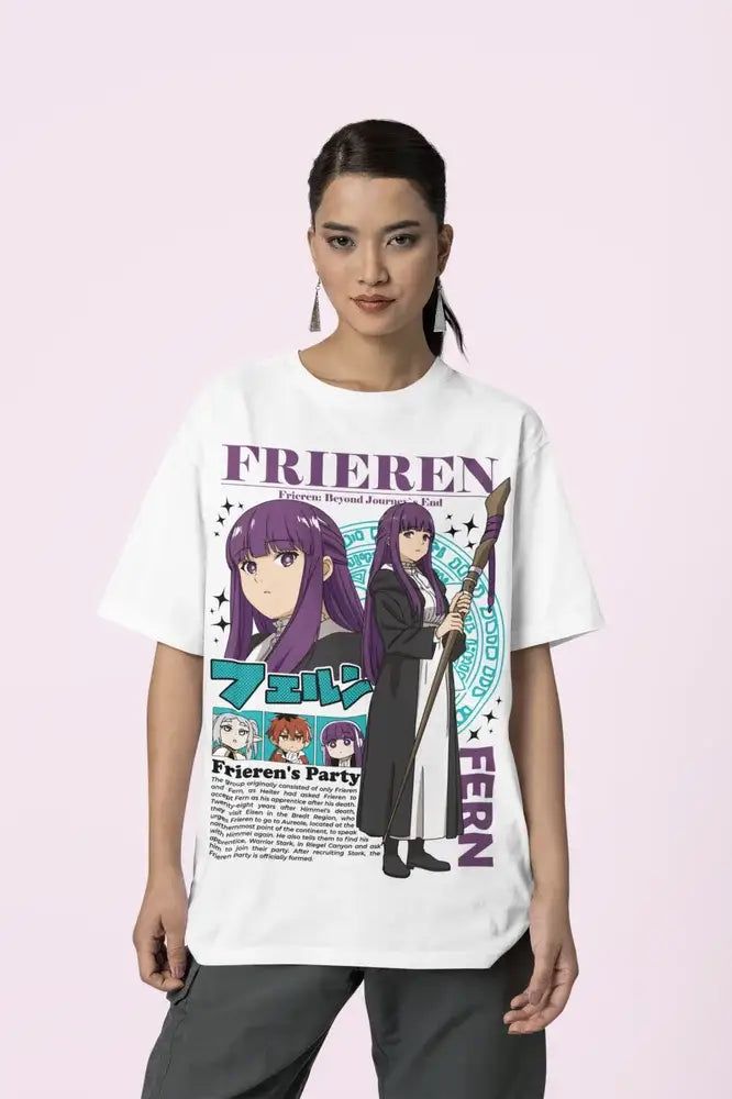 Frieren Fern Graphic Tee | Anime Streetwear