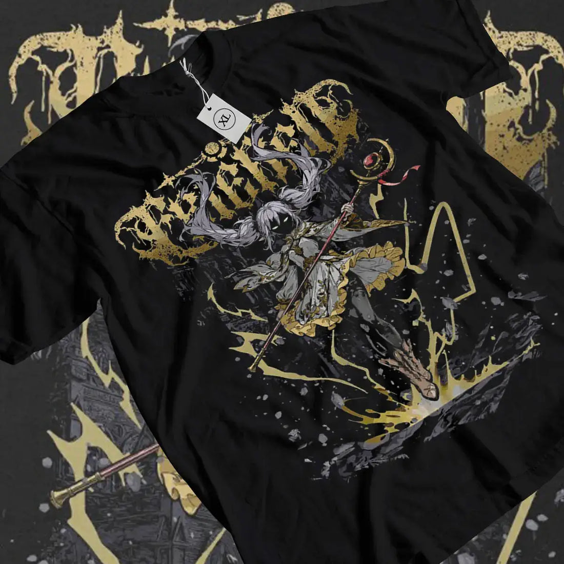 Frieren Stark Anime Graphic Tee | Black / s | Streetwear