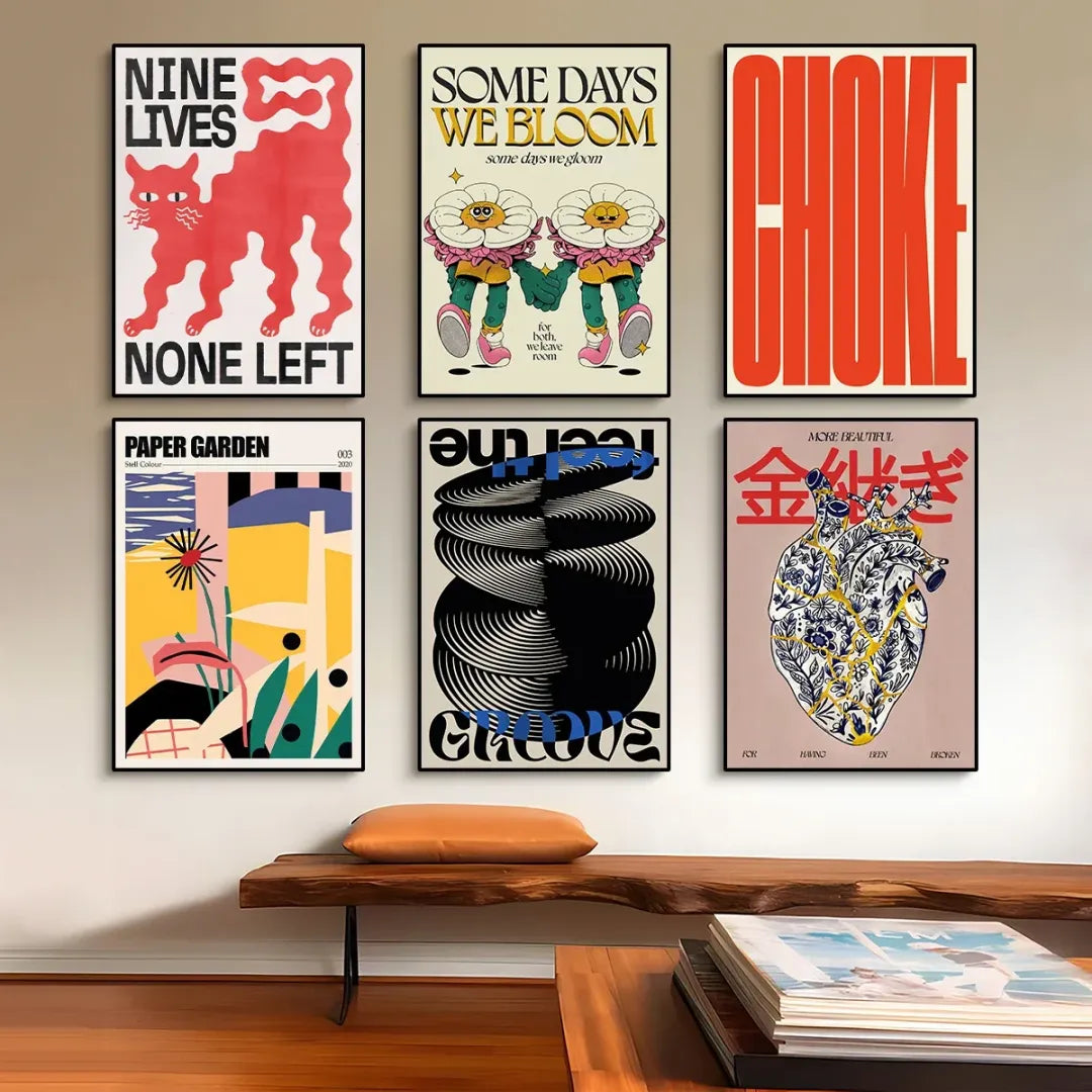 Fuji Breathe in / out – Japanese Abstract Poster (unframed Canvas) | Posters & Anime Wall Art